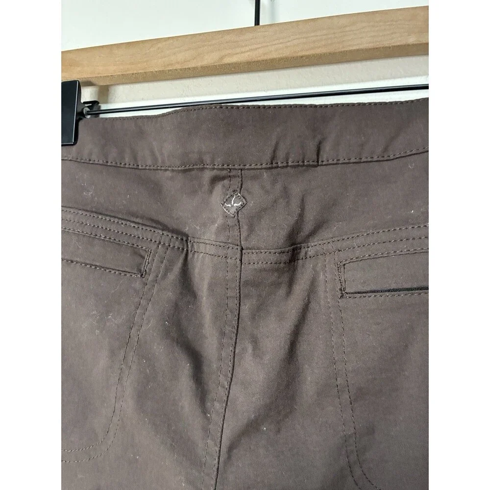 prAna Stretch Zion Cinch Pants Women’s Size 12 Dark Brown Outdoor Hiking